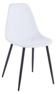 Atypická jedálenská plastová stolička biela (k291548)