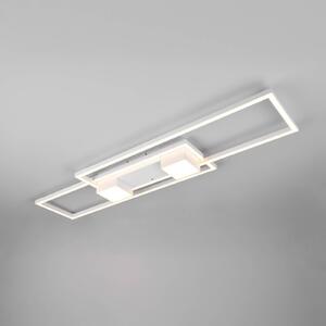 Stropné svietidlo Albany LED, biele, 100 x 28 cm, hliník, CCT, stmievateľné
