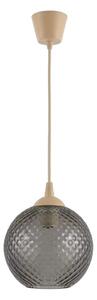 Brilagi - LED luster na lanku R GLASS 1xE27/60W/230V pr. 18 cm béžová/dymovošedá