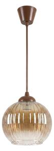 Brilagi - LED luster na lankách R GLASS 1xE27/60W/230V priemer 18 cm hnedá/dýmovo-hnedá
