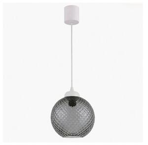 Brilagi - LED luster na lanku RETRO GLASS 1xE27/60W/230V priemer 18 cm biela/dymovošedá