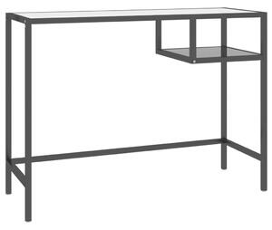 Počítačový stôl, čierny 100x36x74 cm, sklo