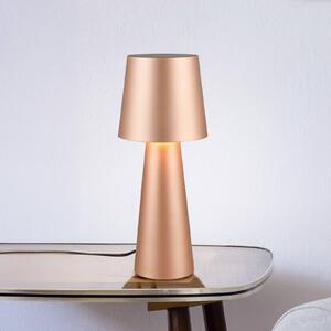 Núbijská stolová lampa, hnedá, výška 40 cm, kov, E27