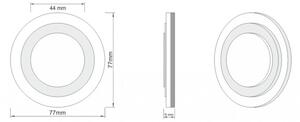 LDST LI-01-SZ-BC8 - LED schodiskové svietidlo LILI 8xLED/1,2W/230V zlatá 3500K