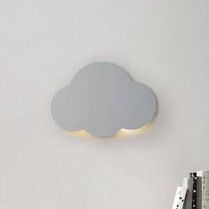 Nástenné svetlo Cloud, sivá, šírka 38 cm, kov, oblak, G9