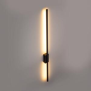 LED nástenné svietidlo Flash, čierne, výška 108 cm kovové 1-svetlo