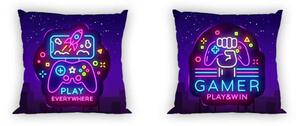 Obliečka na vankúš Gamer Neon 40x40 cm FARO