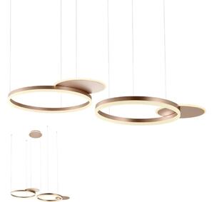 Redo 01-2610 - LED Stmievateľný luster na lanku SIGUA LED/114W/230V 3000K hnedá
