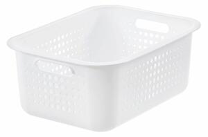 SmartStore Úložný košík Modern, biela, 37 x 28 x 15 cm, 37 x 28 x 15 cm