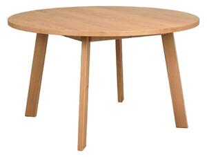 Okrúhly rozkladací jedálenský stôl v dekore duba v prírodnej farbe ø 130 cm Glenside – Rowico