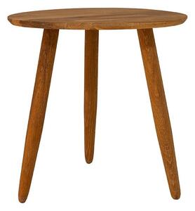 Odkladací stolík z masívneho dubového dreva Canett Uno, ø 40 cm