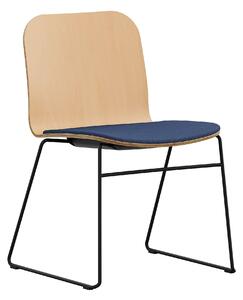RIM - Stolička LAMBDA WOOD LA 4012.070 s čalúneným sedadlom