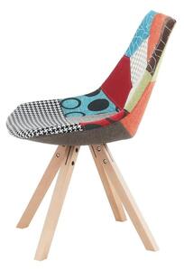 Originálna stolička v látke patchwork (k202560)