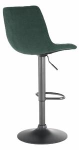 TEMPO Barová stolička, zelená / čierna, LAHELA