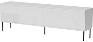 MEBLINE Komoda RTV ABBY 200 4D biela