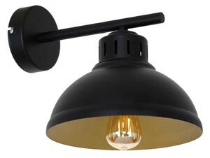 Nástenná lampa SVEN 1xE27/15W/230V čierna/zlatá