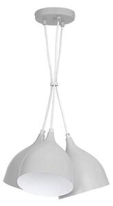 Luster na lanku NOAK 3xE27/15W/230V šedá