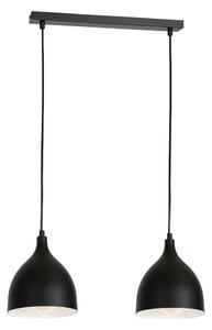 Luster na lanku NOAK 2xE27/15W/230V čierna