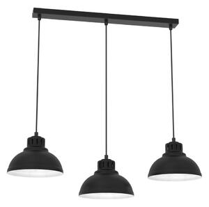 Luster na lanku SVEN 3xE27/15W/230V čierna