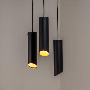 Závesné svietidlo Sivani MR-979, čierne, železo, 3-plameňové, okrúhle