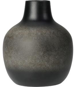 Kameninová váza Posy tmavohnedá, 13,8 x 16,4 cm