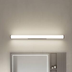 Nástenné svietidlo Lindby LED Kirka, čierne, kov, IP44, 90 cm, CCT