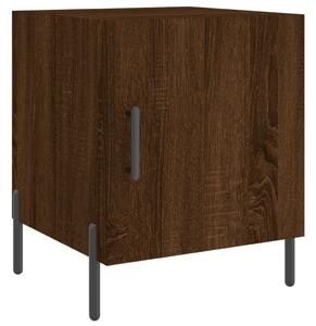 Nočný stolík hnedý dub 40x40x50 cm kompozitné drevo