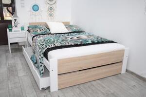 Manželská posteľ LEA s roštom | 160 x 200 cm Farba: dub sonoma