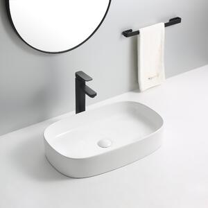 Erga Luella, umývadlo na dosku 610x375x120 mm, biela lesklá, ERG-V03-9612-WH