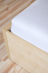 AMIDO-EXQUISIT Biela plachta na posteľ Jersey SuperStretch Rozmer: 120/140 x 200 cm W1_000