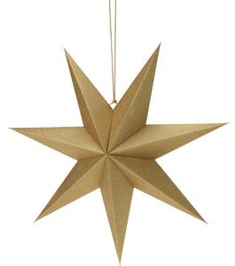 Vianočná papierová dekorácia Gold star, 60 x 60 x 1,5 cm
