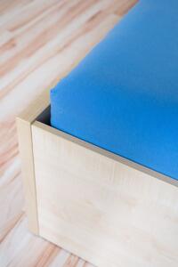 AMIDO-EXQUISIT Modrá detská plachta do postieľky - 60x120cm Rozmer: 60 x 120 cm