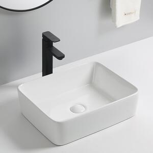 Erga Belle, umývadlo na dosku 480x370x130 mm, biela lesklá, ERG-V03-YT-038-WH
