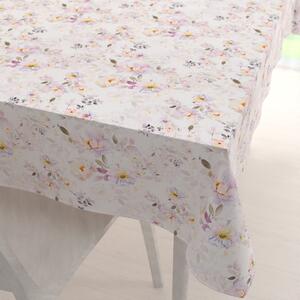 Biante Teflónový obdĺžnikový obrus TF-090 Plané ruže na bielom 140x220 cm