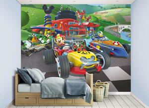 Walltastic 3D tapeta na stenu Pretekár Mickey Mouse - 244x305cm Rozmer: 244cm x 305cm