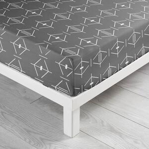Tmavosivá napínacia bavlnená plachta140x190 cm Aristide – douceur d'intérieur