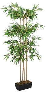 Umelý bambusový strom 1216 listov 180 cm zelený