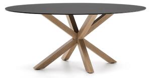 Jedálenský stôl so sklenenou doskou 100x200 cm Argo – Kave Home