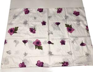 Kvetinové obliečky z bavlnené saténu Night In Colours - Violette Rozmer: 1x70x90 / 1x140x200 cm