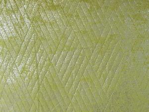 Dekoračný vankúš 45x45 cm, zelený/strieborný