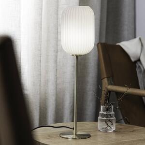 Stolová lampa Cava, mosadzná farba, sklo, výška 55 cm