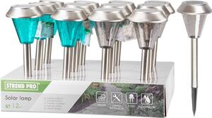 12 ks Lampa Solar Alcor, 11,5x40 cm, bal. 12 ks
