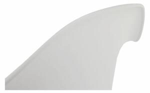 Retro plastové kreslo do jedálne v bielej farbe (k187888)
