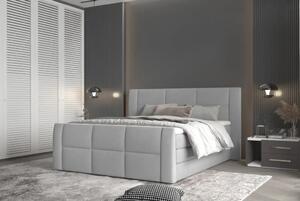 WERSAL Moderná boxspring posteľ STELLA 140x200 s úložným priestorom - výber poťahu zo vzorkovníka