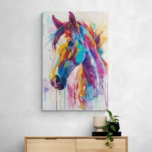Obraz kôň s imitáciou maľby