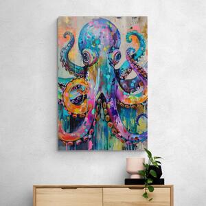 Obraz chobotnica s imitáciou maľby
