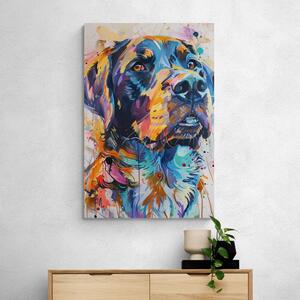 Obraz pes s imitáciou maľby
