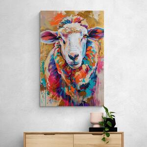 Obraz ovca s imitáciou maľby