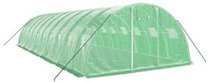 Fóliovník s oceľovým rámom zelený 40 m² 10x4x2 m