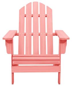 Záhradná stolička Adirondack jedľový masív ružová